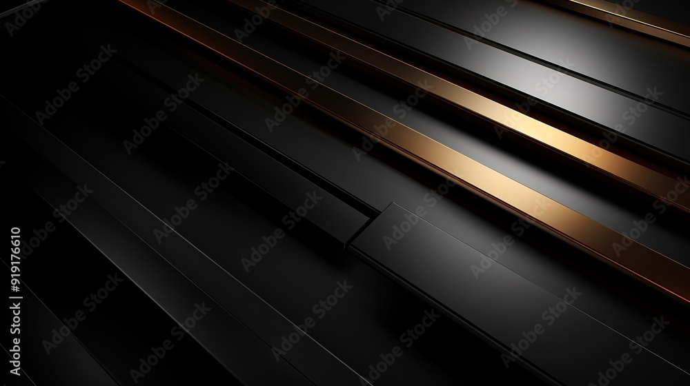 Abstract black and gold diagonal stripes background. Abstract black and gold diagonal stripes background.