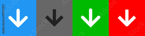Download icon sets. Together with keywords like "download," "scroll down," and "save," these icons add credibility to your UI/UX design. vector illustration concept.