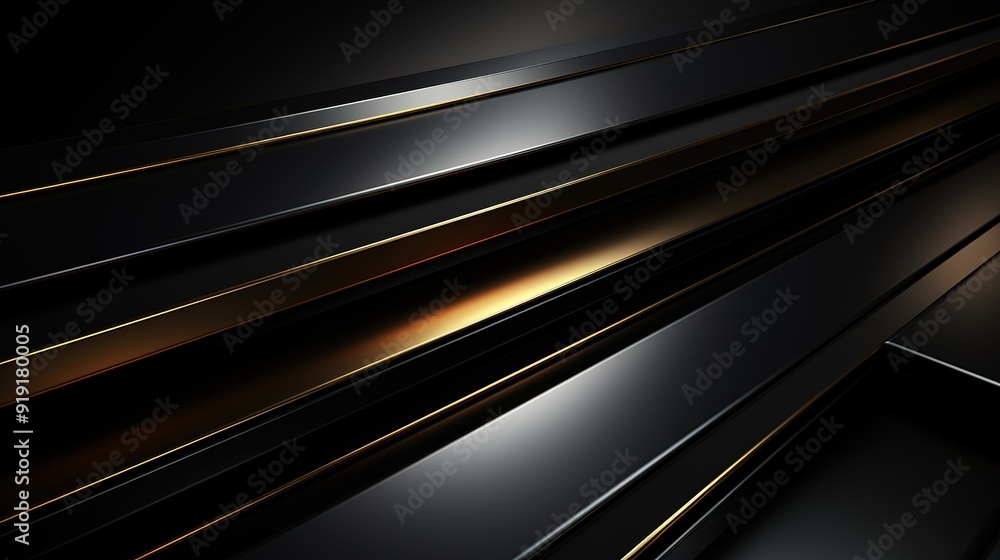 Abstract black and gold geometric background. Abstract black and gold geometric background.