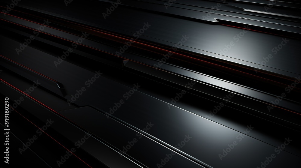 Abstract black background with red lines. Abstract black background with red lines.