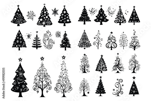 Christmas tree vector