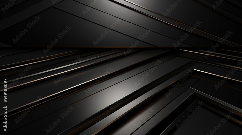 Abstract black and gold geometric background. Abstract black and gold geometric background.
