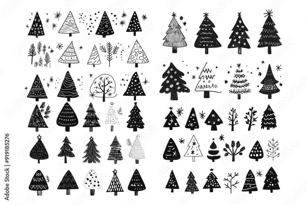 Obraz premium Christmas tree vector