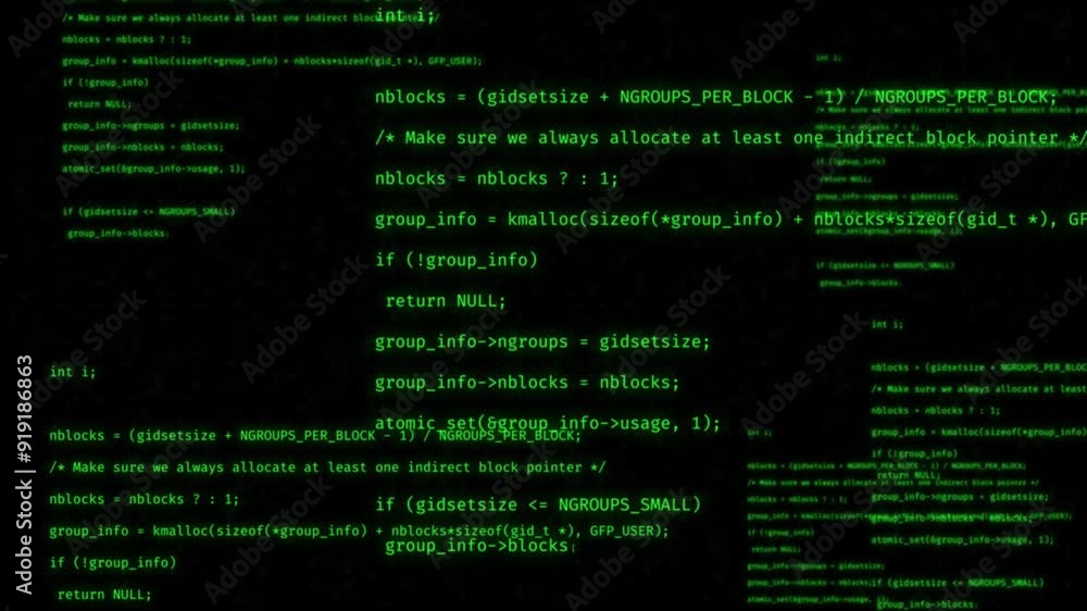 Coding background motion graphic illustration Coding background motion graphic illustration