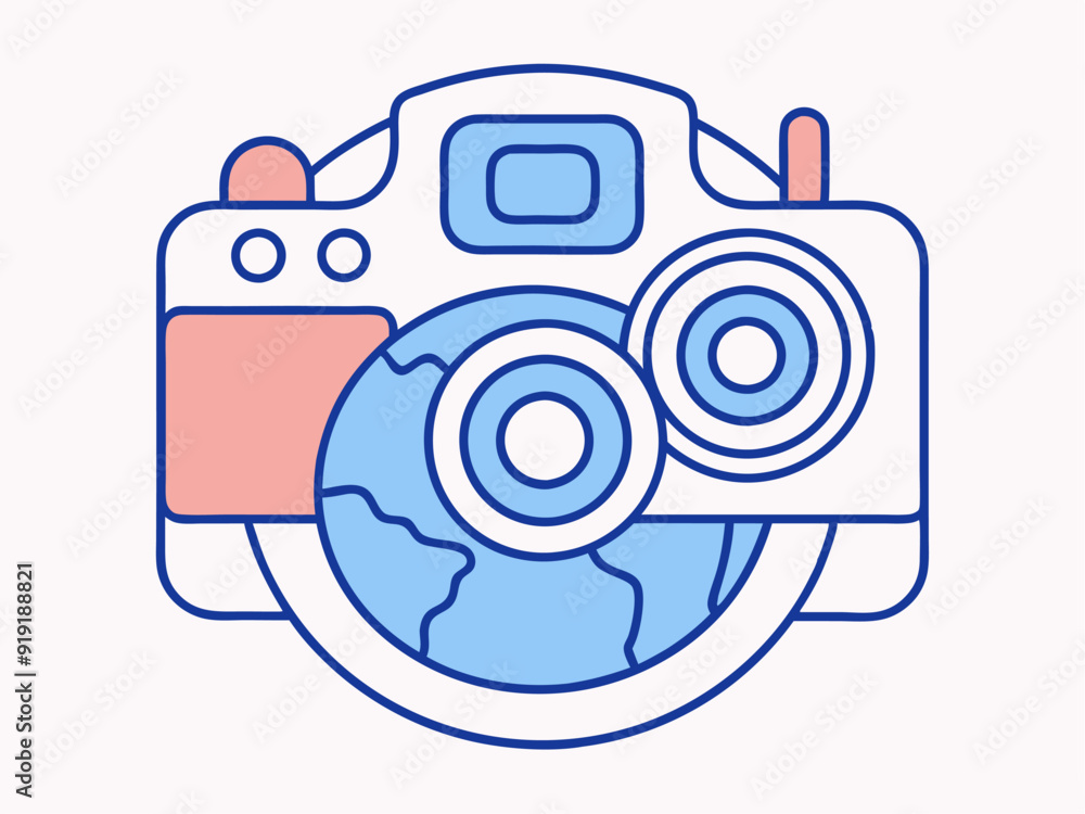 Vector Line Art of World Photography Day on White Background Illustration & Clipart Design, Vector line art celebrating World Photography Day on a white background - perfect for design projects Vector Line Art of World Photography Day on White Background Illustration & Clipart Design, Vector line art celebrating World Photography Day on a white background - perfect for design projects