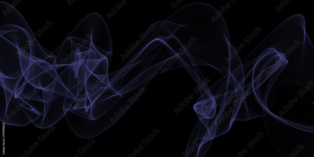 Fototapeta premium Abstract blue smoke on black background. blue Smoke Abstract Background. Abstract blue smoke movement on black background. abstract canvas, smoke art, smoke patterns, abstract smoke,
