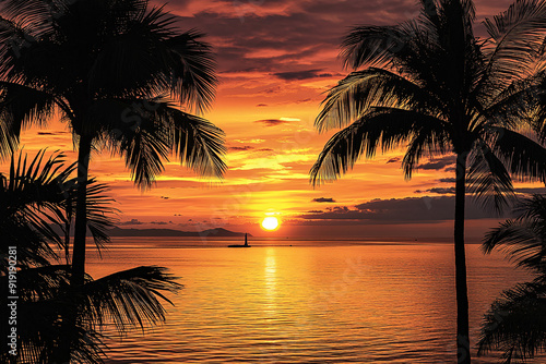 palm trees on the beach