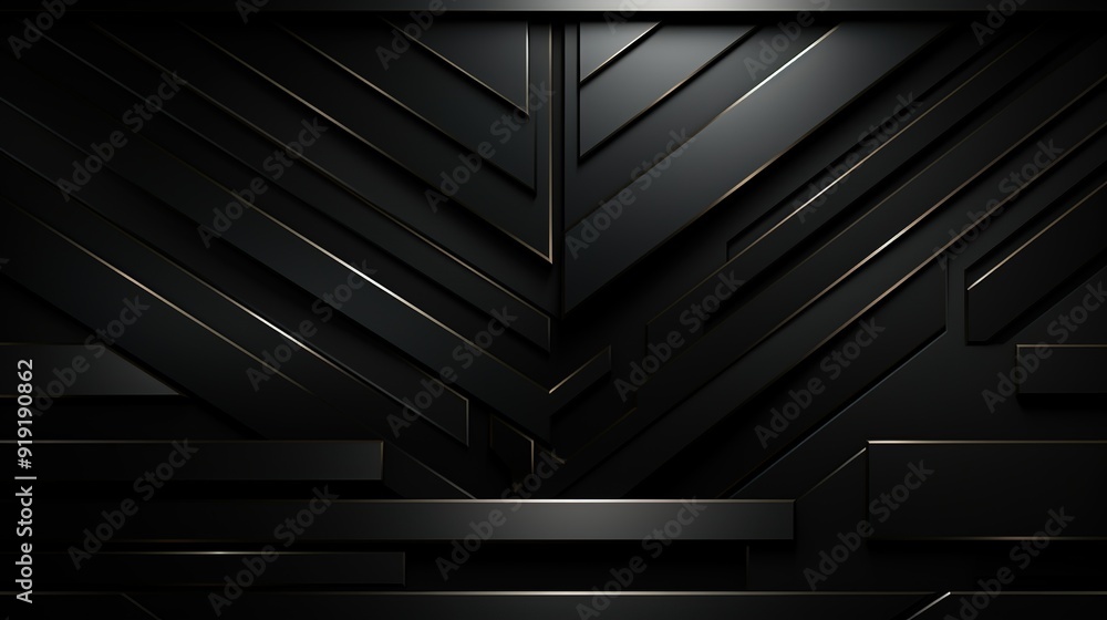 Abstract black and gold geometric background. Abstract black and gold geometric background.