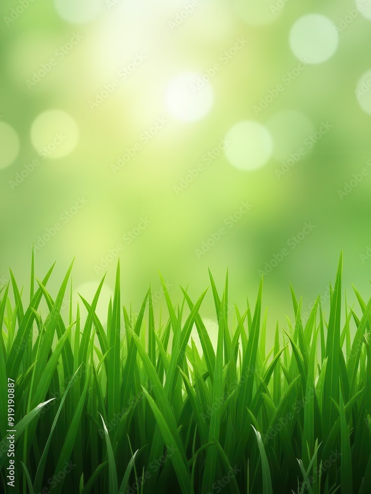 Lush Green Grass Carpet in a Vibrant Nature Backdrop Lush Green Grass Carpet in a Vibrant Nature Backdrop