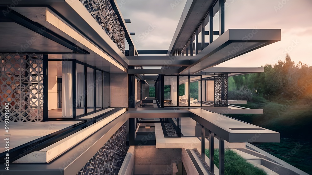 Obraz premium interior of a modern building