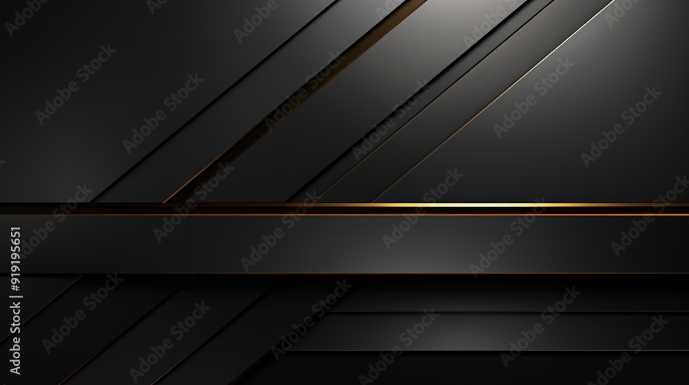 Abstract black and gold geometric background. Abstract black and gold geometric background.