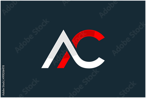 Initial AC  Logo Design Vector