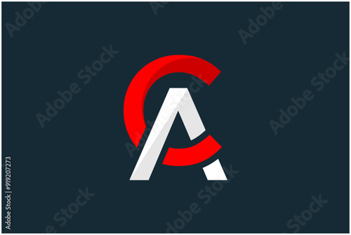 Initial AC  Logo Design Vector