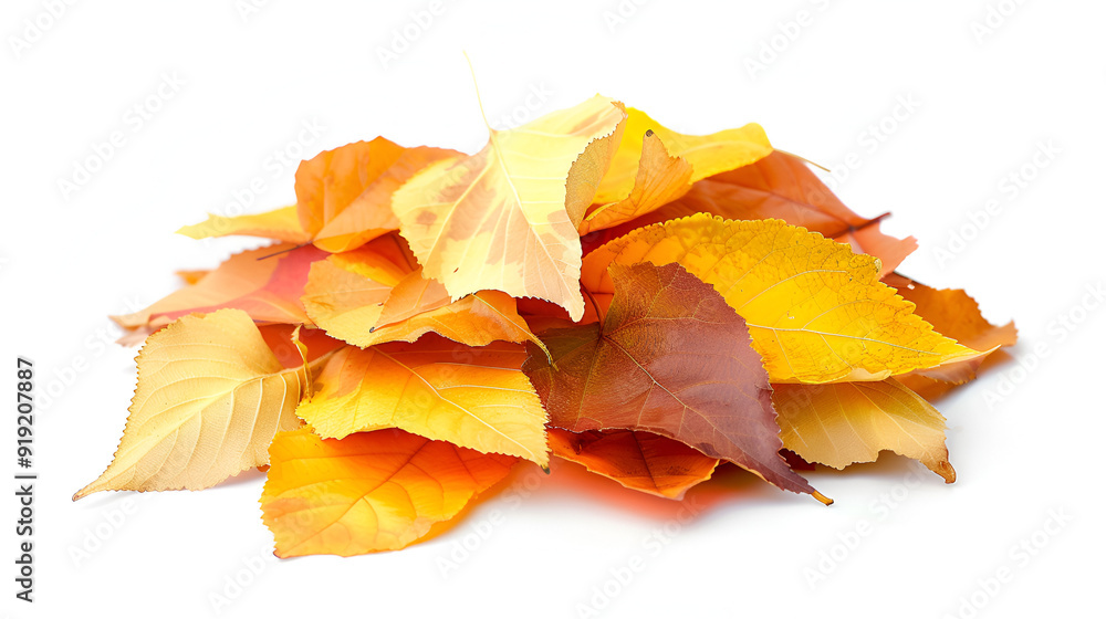 Isolated, stunning, brilliant, golden orange fall foliage Isolated, stunning, brilliant, golden orange fall foliage