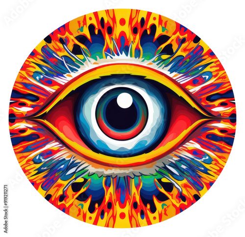 PNG An abstract Graphic Element of an eye pattern art creativity.