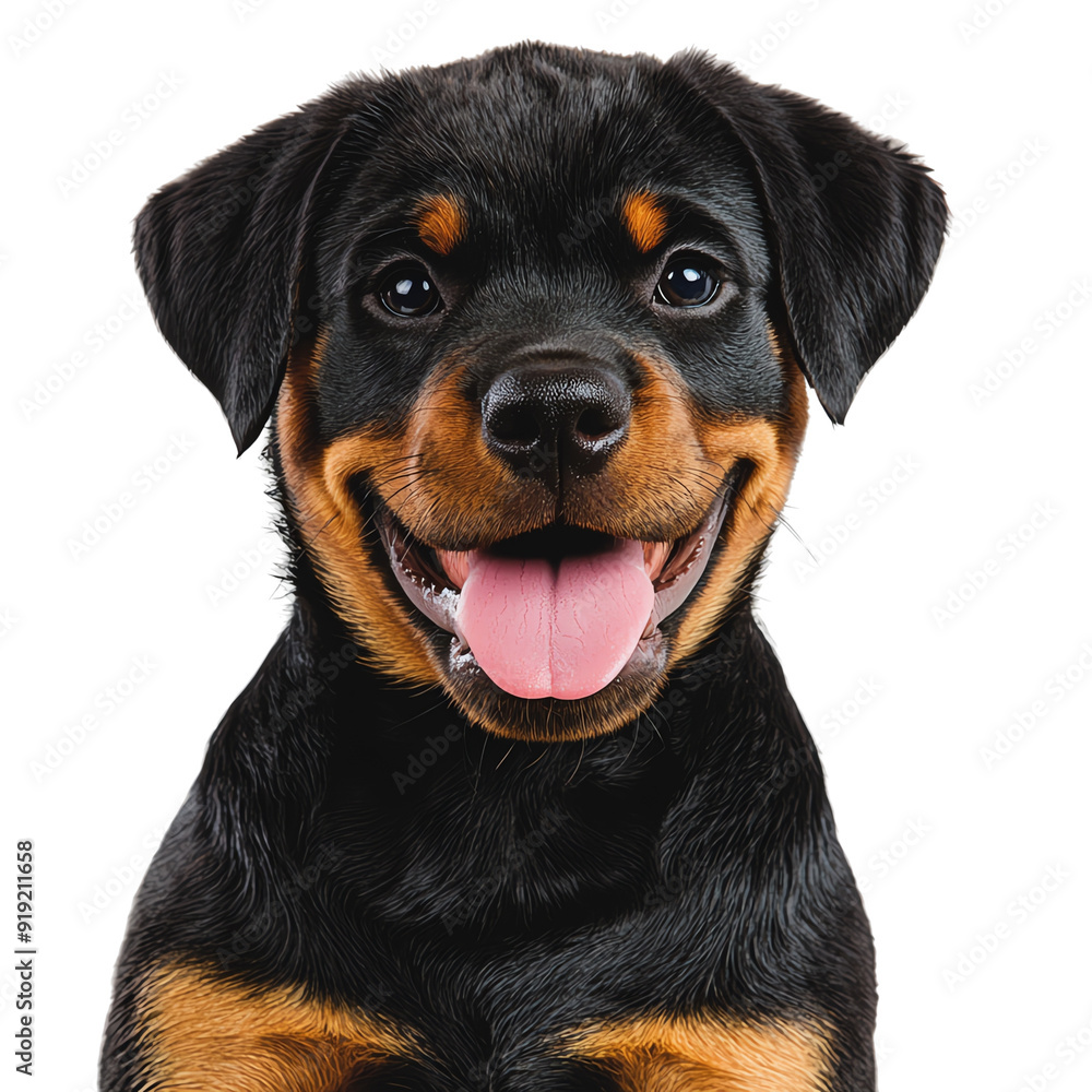 Adorable Rottweiler puppy with a playful expression and a shiny coat, perfect for pet-themed projects and marketing. Adorable Rottweiler puppy with a playful expression and a shiny coat, perfect for pet-themed projects and marketing.