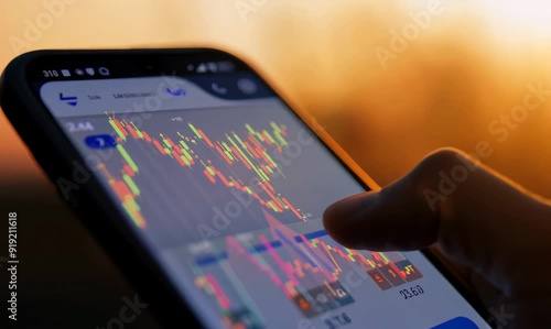Close-up of Cryptocurrency Trading App on Smartphone