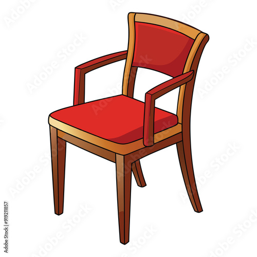 armchair isolated on white background