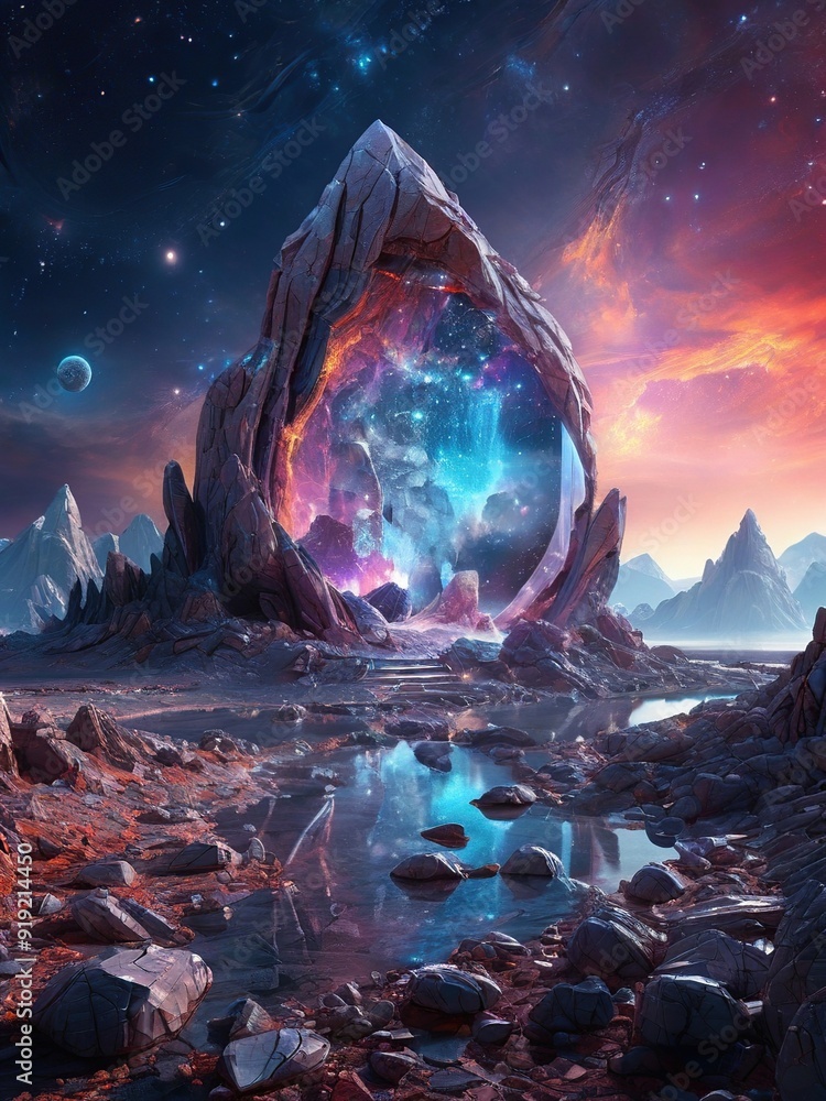 alien planet in space alien planet in space