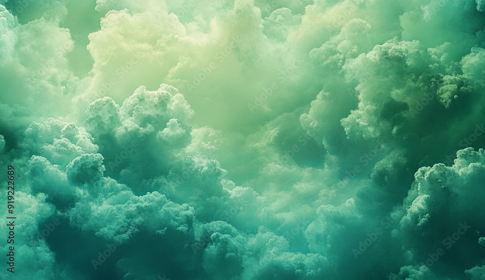 Emerald and Aqua Clouds Emerald and Aqua Clouds