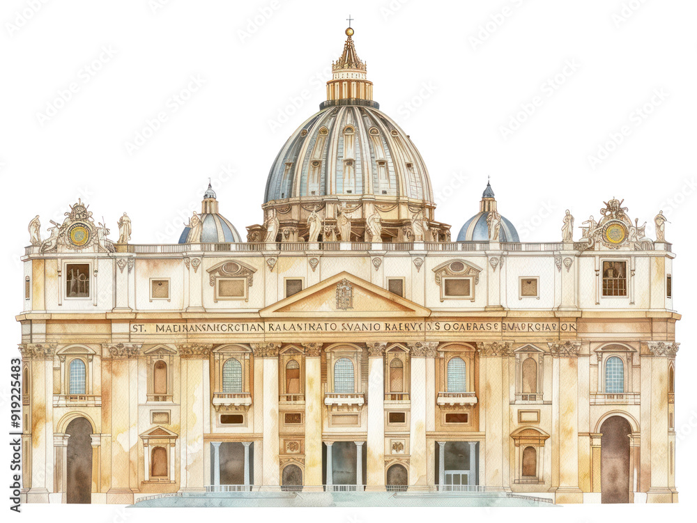 Obraz premium PNG Historic cathedral architectural detailed illustration