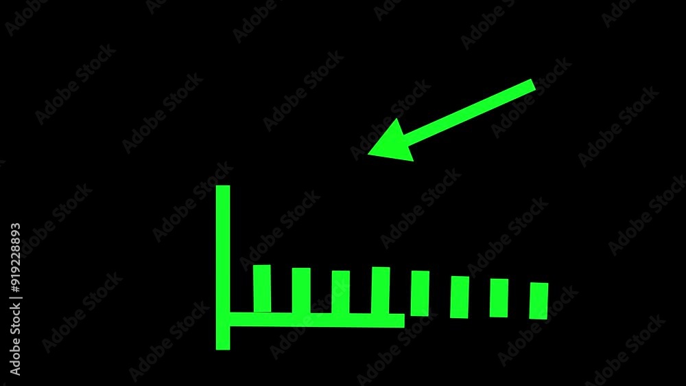 Animated down graph icon designed in flat icon style, business or finance concept icon. Finance, Business Info graphic animation, Bar graph. Animated down graph icon designed in flat icon style, business or finance concept icon. Finance, Business Info graphic animation, Bar graph.