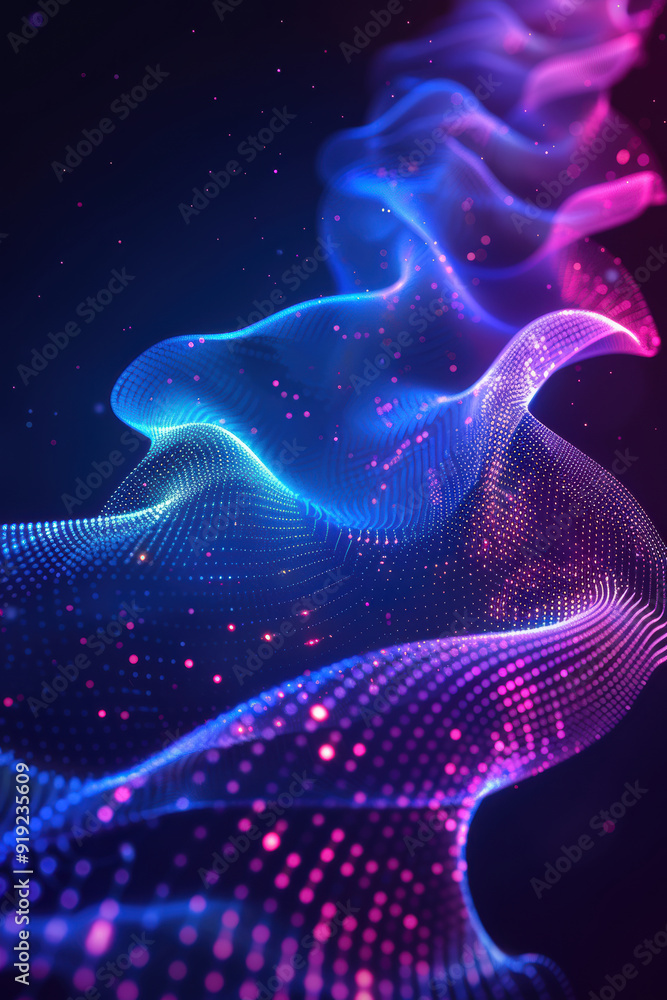Blue and Purple Gradient Abstract Digital Art Blue and Purple Gradient Abstract Digital Art