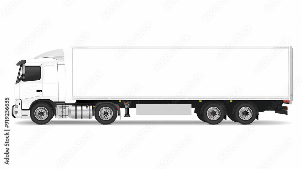 Ftat truck isolated on white background vector image Ftat truck isolated on white background vector image