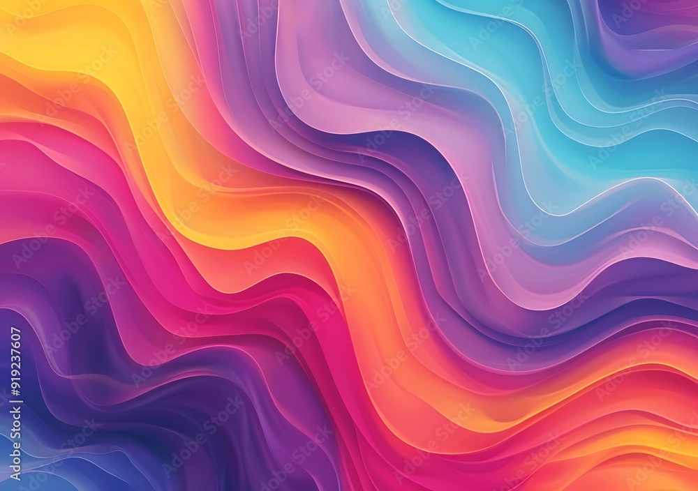 Abstract Wavy Colorful Background Design Abstract Wavy Colorful Background Design