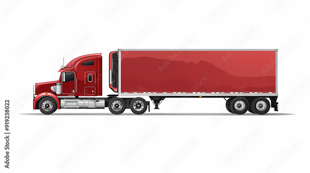 Truck template isolated on white background vector image Truck template isolated on white background vector image