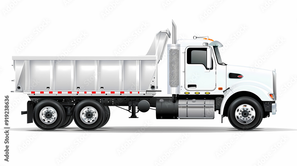 Truck template isolated on white background vector image Truck template isolated on white background vector image
