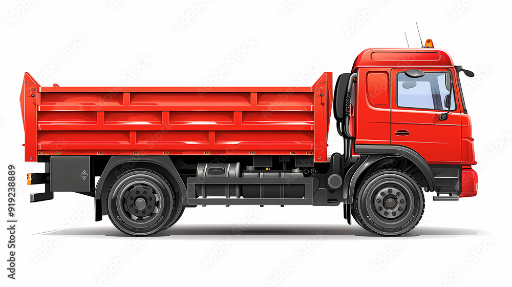 Truck template isolated on white background vector image Truck template isolated on white background vector image