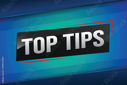 top tips word text concept icon logo sign symbol vector note memo 3d design creative style for use landing page, template, ui, web, mobile app, poster, banner, flyer, backdrop, gift card, coupon

