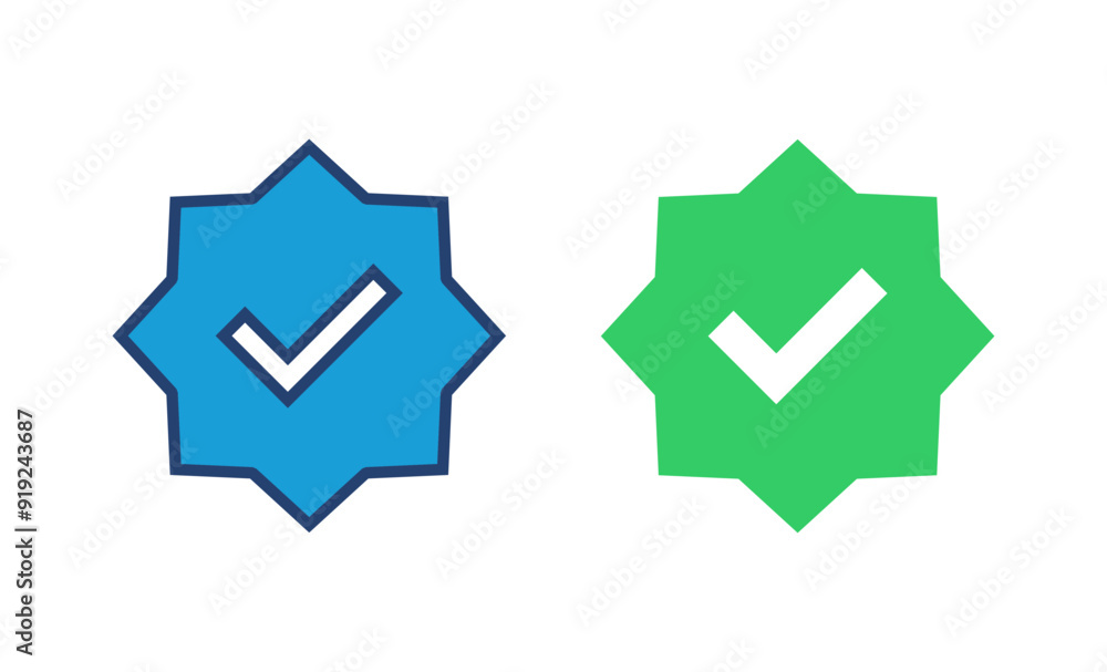 verified icon vector. verification check mark. approved icon verified icon vector. verification check mark. approved icon