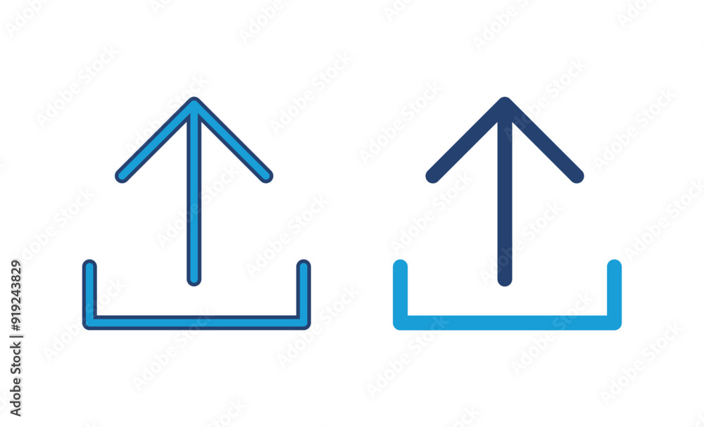 Upload icon vector. load data symbol Upload icon vector. load data symbol