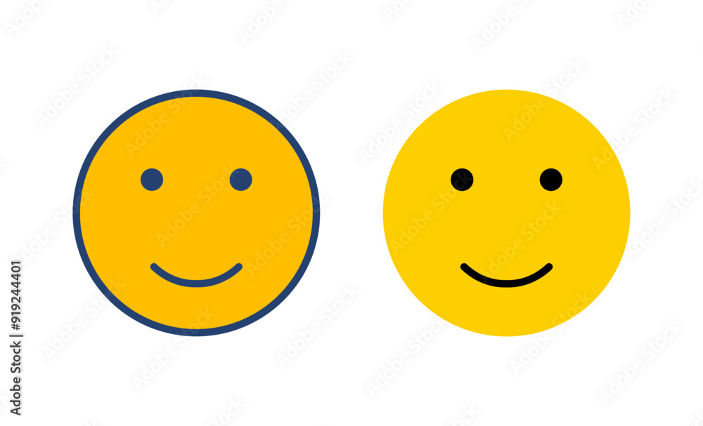 Fototapeta premium smile icon vector. smile emoticon icon. feedback