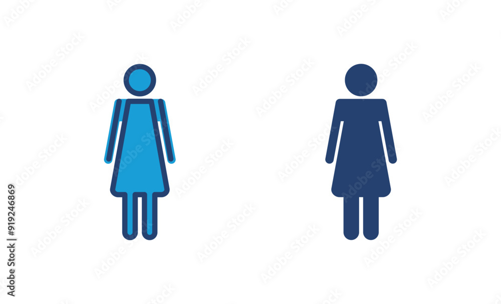 Female icon vector. woman icon vector