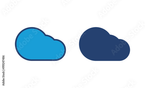 cloud icon vector. cloud vector icon