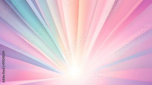 Colorful Abstract Background With Radiating Lines in Soft Pastel Shades During Daylight Hours