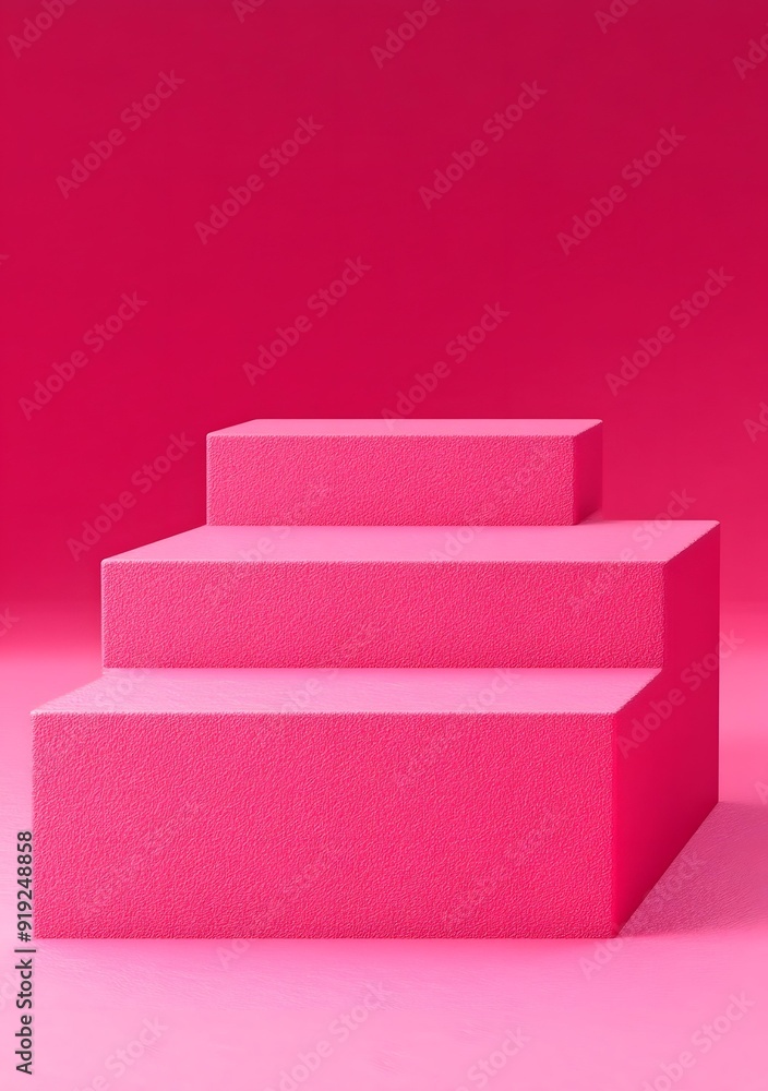 Pink Steps Abstract Background