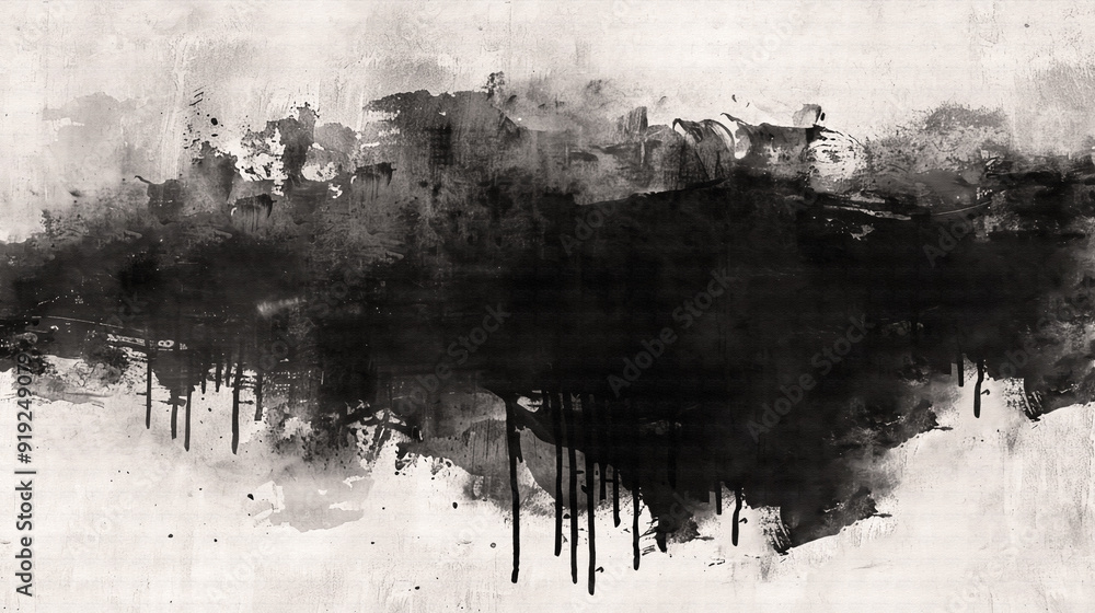 black ink dripping on a white canvas textured background, 2d overlay frame centered ink drop layer footage, classic vintage dirty old look black ink dripping on a white canvas textured background, 2d overlay frame centered ink drop layer footage, classic vintage dirty old look