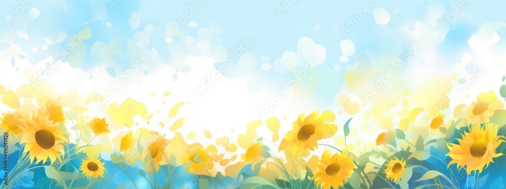 夏 背景 ひまわり 夏 背景 ひまわり