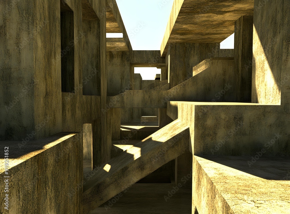 Abstract Concrete Building Architecture Abstract Concrete Building Architecture