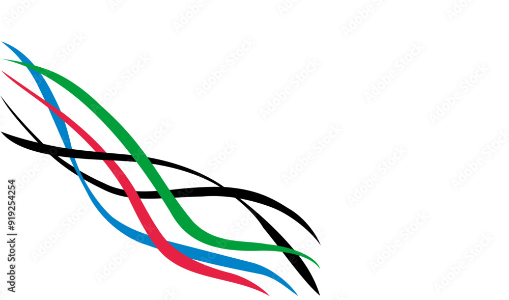abstract rainbow wavy stripes. vector illustration abstract rainbow wavy stripes. vector illustration