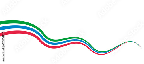  abstract rainbow wavy stripes. vector illustration