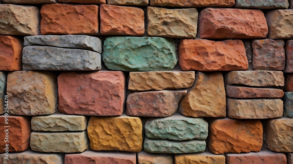 colorful bricks wall background colorful bricks wall background