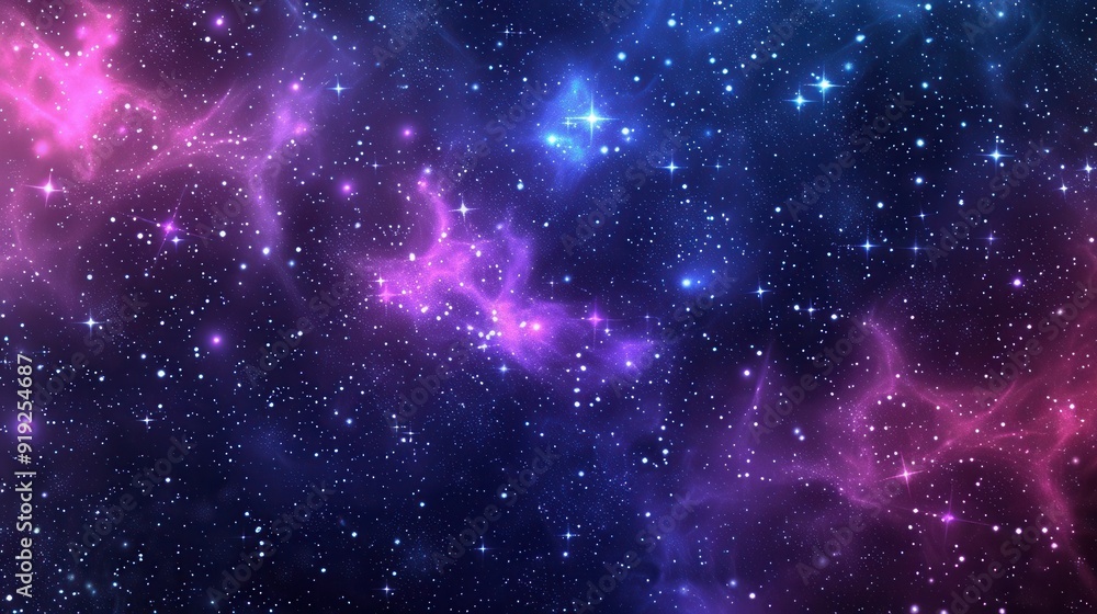 Fototapeta premium Cosmic Harmony. A galaxy background high detailed plain background concept