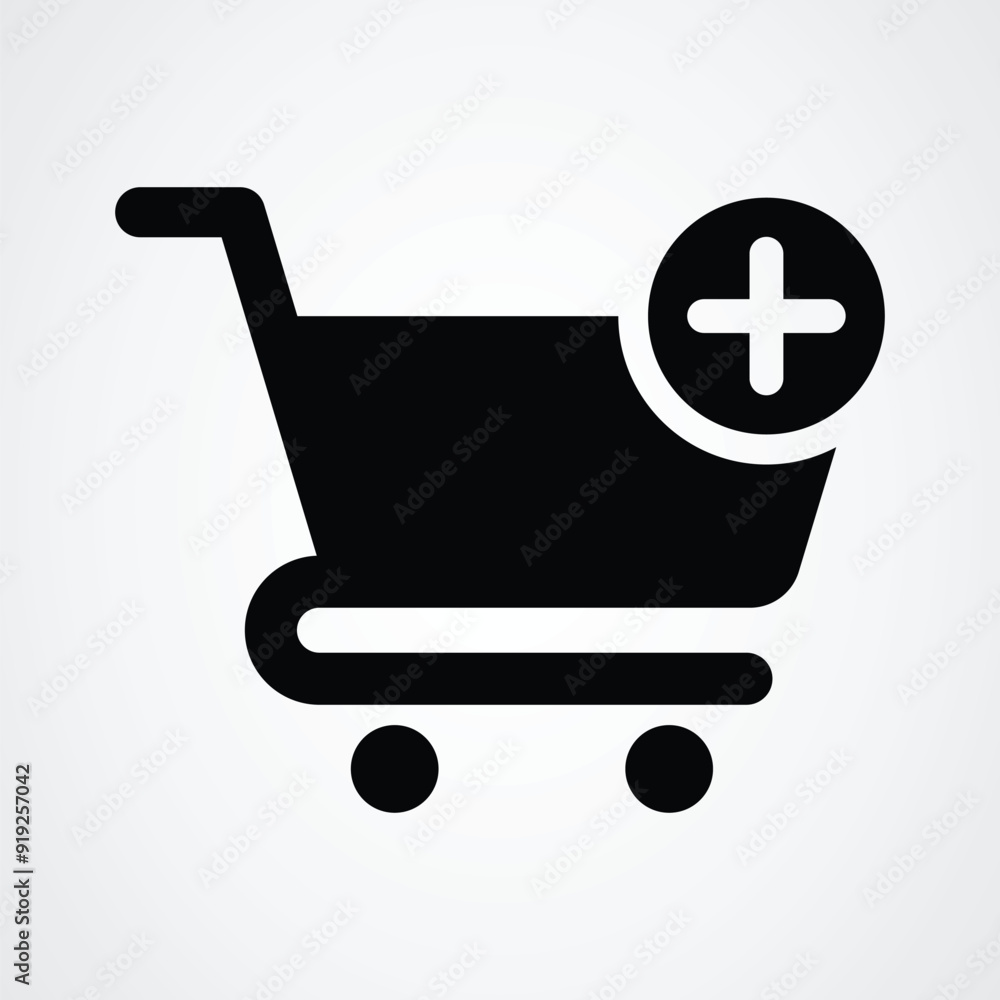Add to Cart icon design stock illustration Add to Cart icon design stock illustration