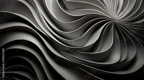 Wallpaper Mural Abstract Gray Curves Pattern Torontodigital.ca
