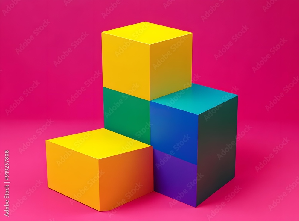 Colorful Geometric Shapes Abstract Background Colorful Geometric Shapes Abstract Background
